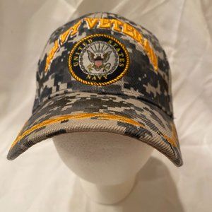 Navy Veteran Digital Camo Hat+
